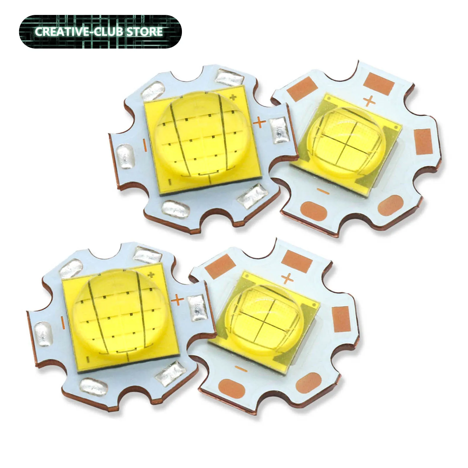 2pcs Cool White 7000K 20mm LED Chip Lamp Bead XHP70 90 110 High Power 24W 60W 72W High Lumen 4V 7V 25V For Flashlight Repair DIY