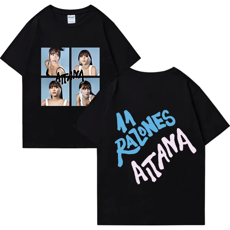 

Singer Aitana Ocana Printed T-shirt Men Women's vintage Fashion Oversized t-shirt short sleeve Top Cotton Hip Hop Tee shirt