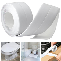 3.2M Self-adhesive Sink Edge Caulk Tape PVC Oil-Proof Kitchen Waterproof Bathroom Toilet Corner Wall Sticker Sealing Tape