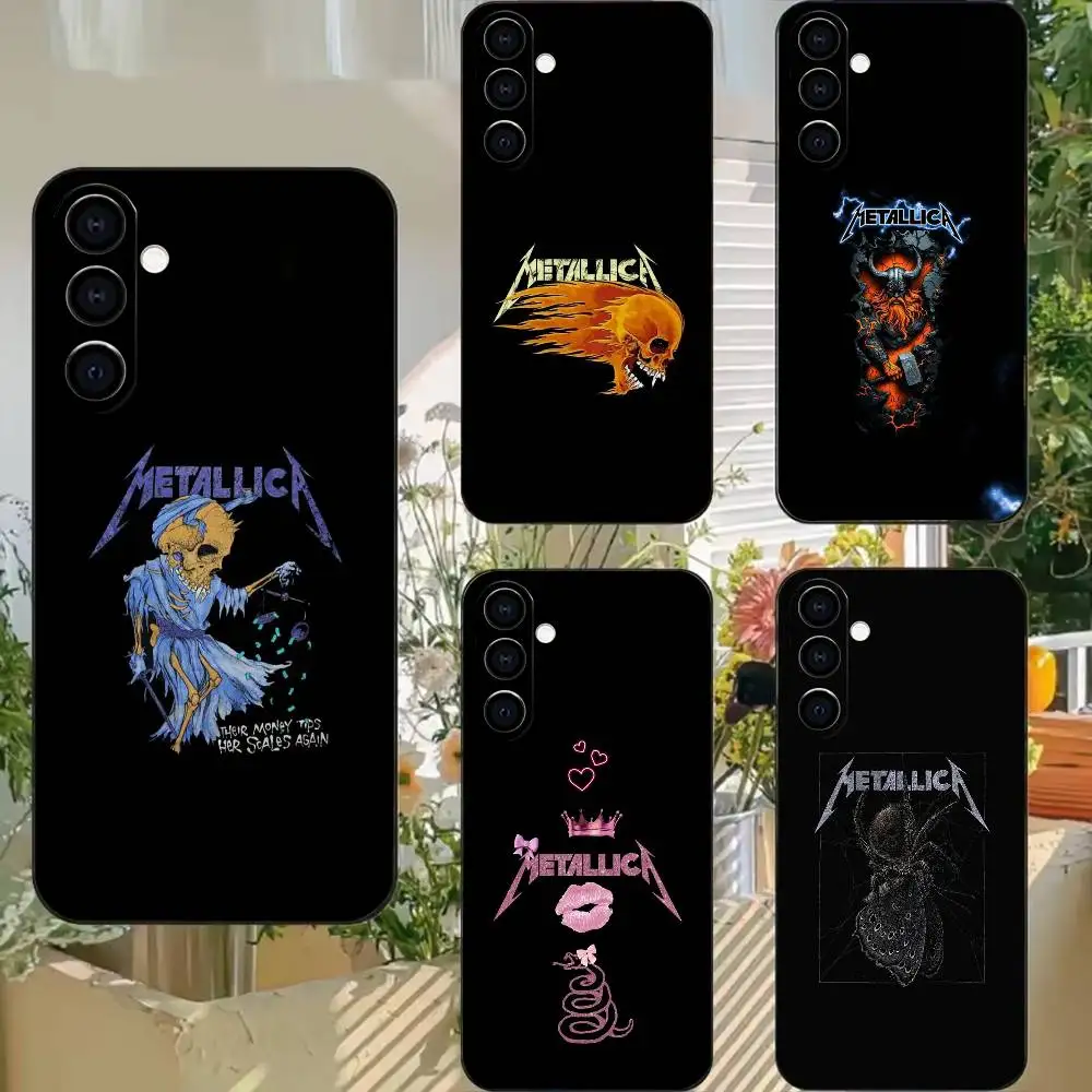 Classic Cool Band M-Metallica 72  Phone Case Black Silicone Soft For Samsung A73,A72,A71,A70,A53,A52,A51