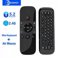 Teclado Bluetooth 5,2, Mini teclado inalámbrico, teclado recargable con Control de voz inalámbrico de 2,4G, Air Mouse para TV BOX y portátil
