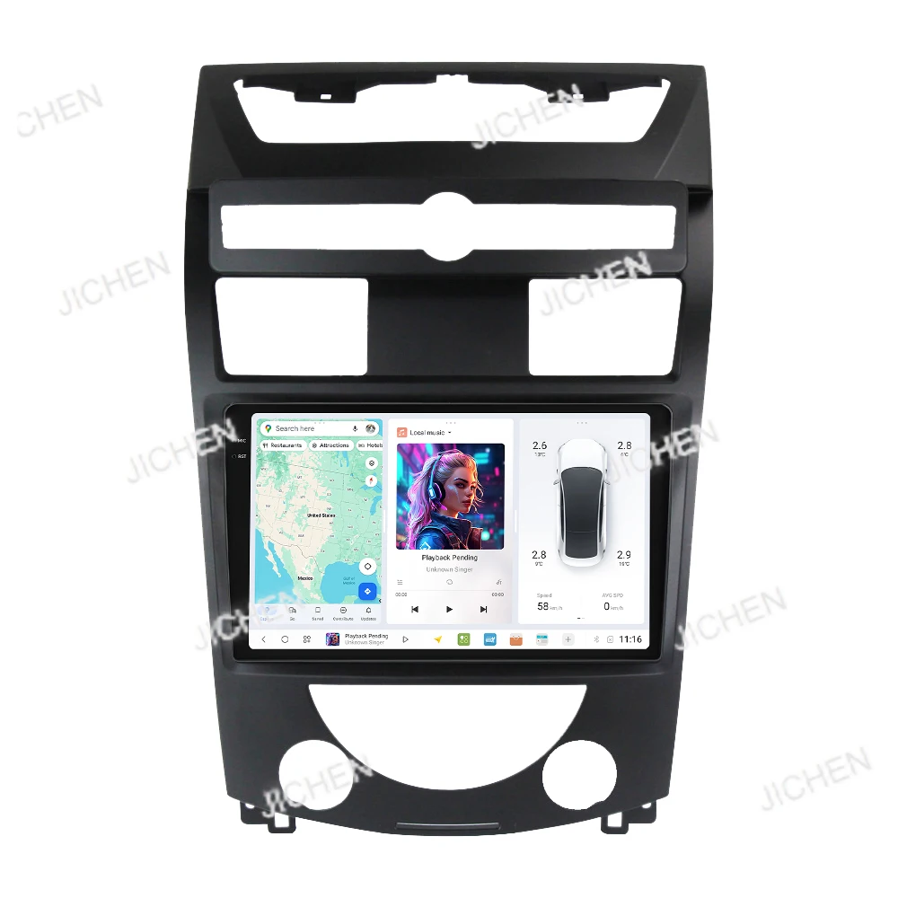 MEKEDE DUDU7 8 Core Multimedia Player 2k Screen Global Positioning System Navigation 12 + 512 Cars - Play Android Cars