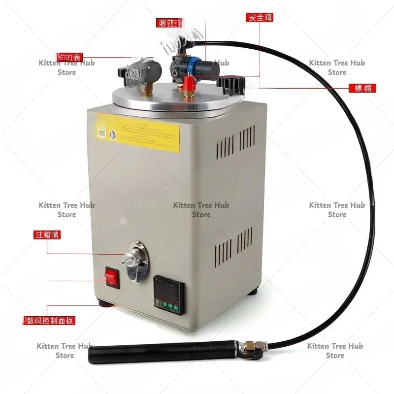 Inflation Wax Digital Vacuum Wax Sprayer for Jewelry Making Small Automatic Wax Injection Machine for Jewelry Tools Machinery