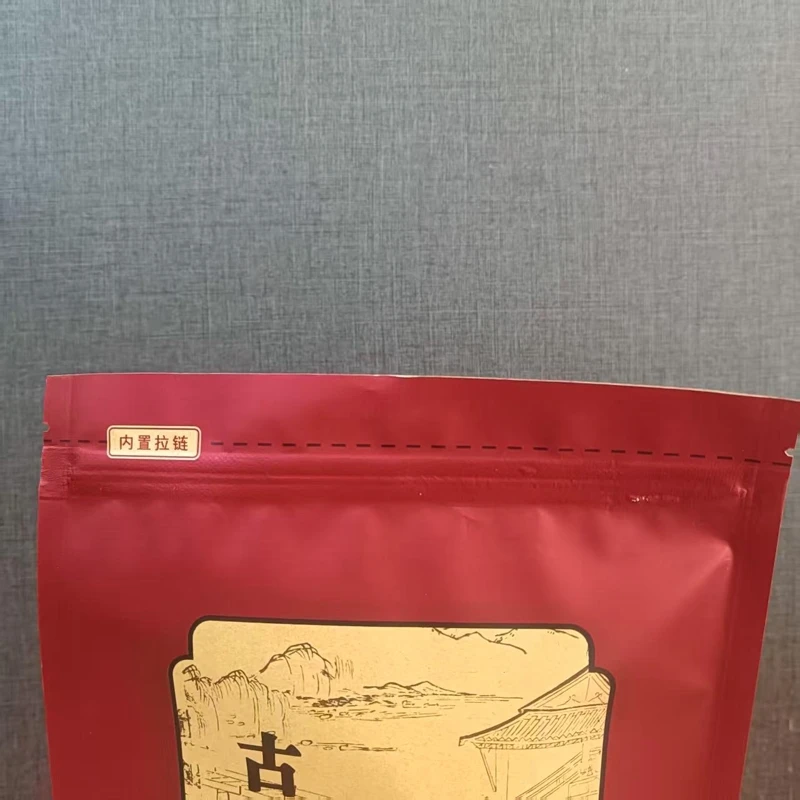 Tieguanyin الشاي الصيني الاسود أكياس بسحاب Yunwu الشاي الأخضر يوننان شاي بوير قابلة لإعادة التدوير ختم التعبئة حقيبة 250 جرام