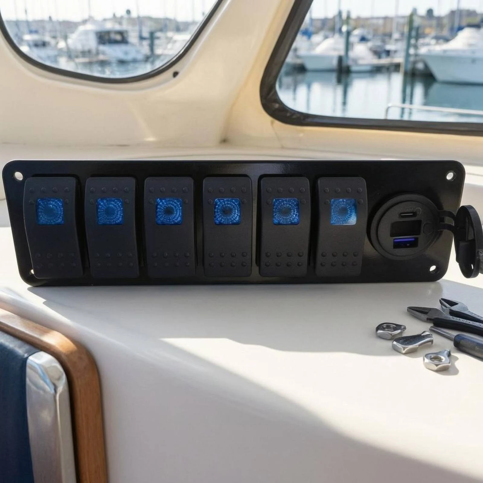 Bilge Pump Buoyant Control Automatic Bilge Pump Aquatic Toggle Control Panel Ignition Protected for RV