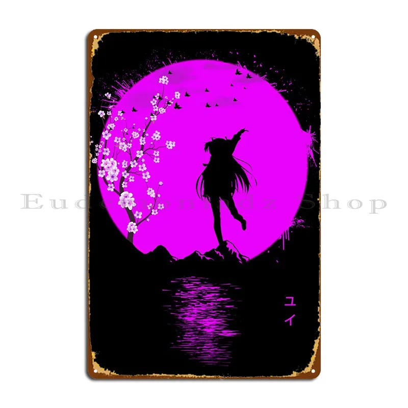 Angel Beats Metal Sign Pub Decoration Cinema Designer Wall Decor Tin Sign Poster