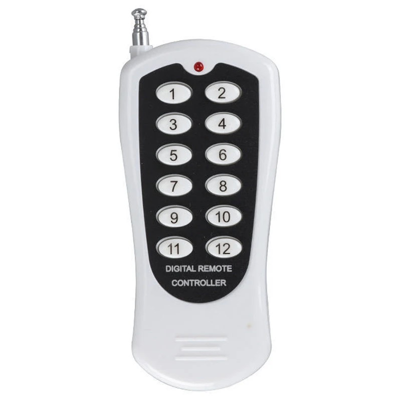 KTNNKG 433MHz Wireless Remote Controls RF Transmitter 12 Buttons 1000M Distance Work with 433MHz Relay Receiver