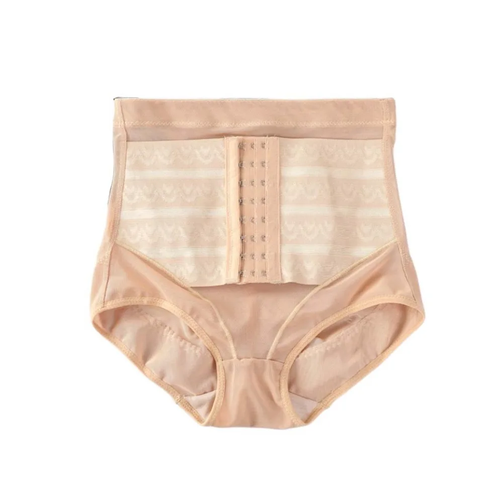 

High Waist Postpartum Body Shaper Buckle Waist Trainer Butt Lifting Briefs Girdle Panties Belly Contracting