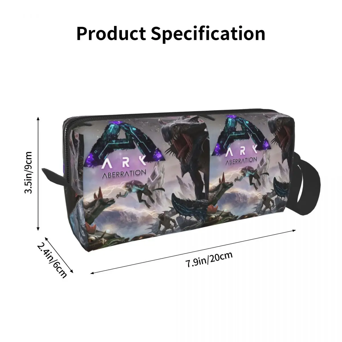 Women Men Ark Survival Evolved Aberration Poster Makeup Bag Cosmetic Organizer Storage Dopp Kit Women Beauty Travel Pencil Case