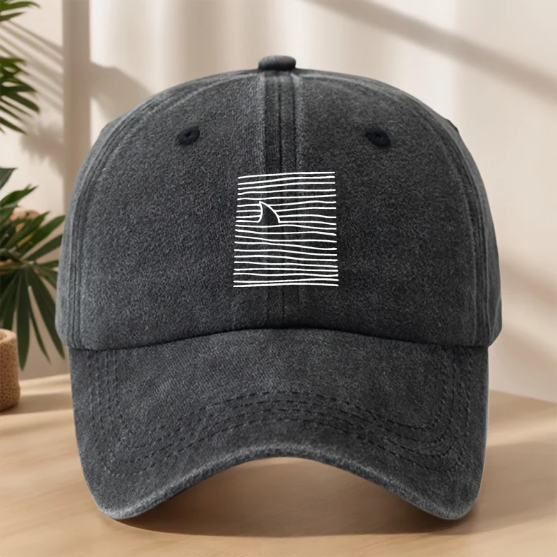 

Men's Ocean Fish Print Baseball Cap | Lightweight Breathable Retro Snapback for Camping Fishing Outdoor