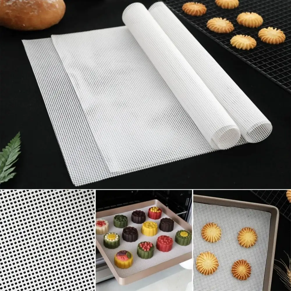 1Pcs Square Oven Kitchen Accessories Steamer Mesh Pad Silicone Reusable Dehydrator Sheets Non-Stick Food Fruit Dryer Baking Mat