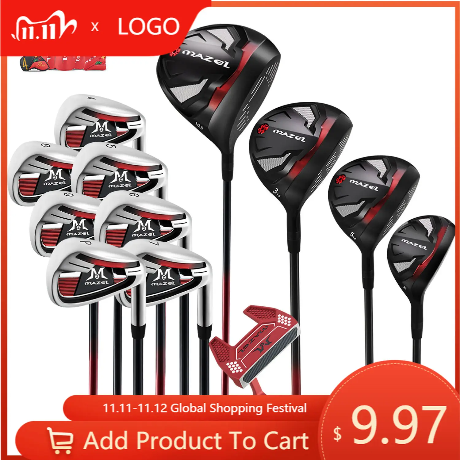 

STLF OEM ODM Original Factory Supply Customized Superior Men 12 PCS Package Golf Clubs Set Factory Price