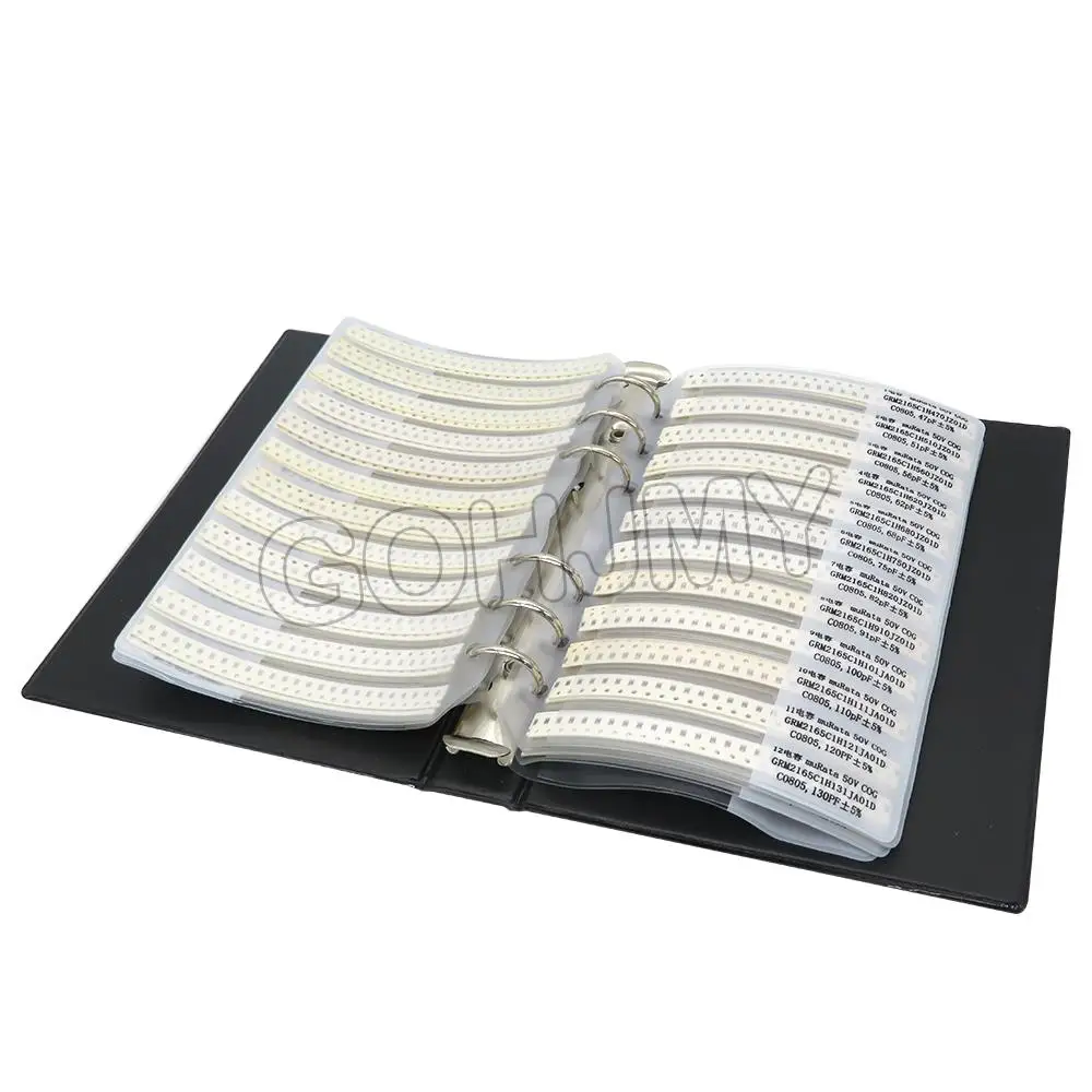 4250PCS 8500PCS 8850PCS 0201 0402 0603 0805 1206 Resistor Sample Book ibuw 5% SMD Assorted Kit 1R 100R 220R 1K 10K 100K