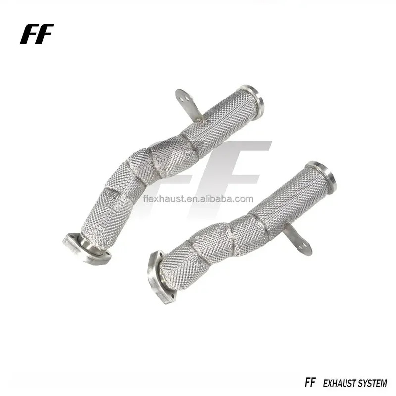 High Performance Downpipe for Mercedes Benz C43 E43 GLC43 AMG 2016- Drain Pipe Header Exhaust Pipe