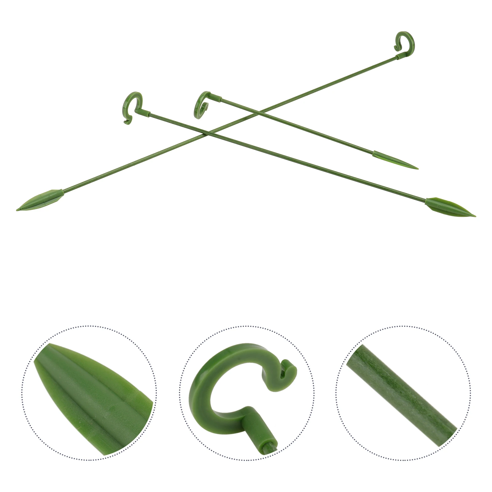 

30pcs Plant Support Rod For Orchid Succulents Flower Stand Potted Plants Fixed Rack Green Lightweight Durable Gardening Supplies