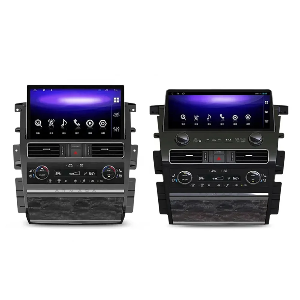 Factory OEM Car stereo android gps For Nissan Patrol y62 Armada Infinity QX80 2013-2023 RHD support wireless carplay 4g 360