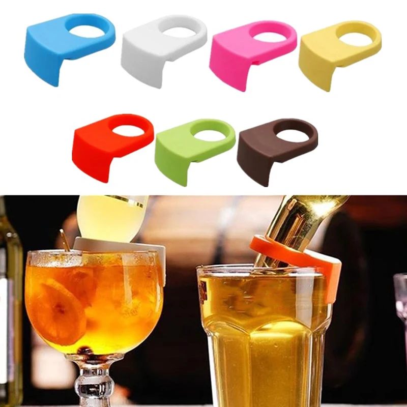 7pcs Mini Beer Bottle Snap Bar Club Drink Bottle Clips Holders Buckle Wine Bar Cocktail Bottle Buckle Kitchen Bar Accessories