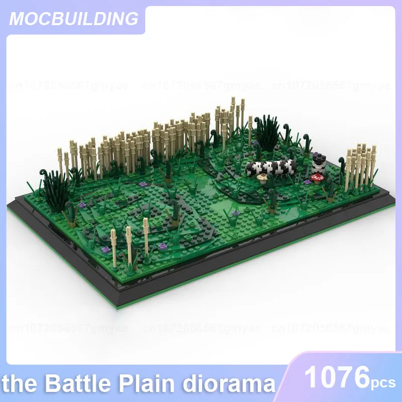 The Knights of Teutonic Order Against Rus Battle Plain Diorama MOC Building Blocks Assemble Bricks Display Toys Gifts 1076PCS