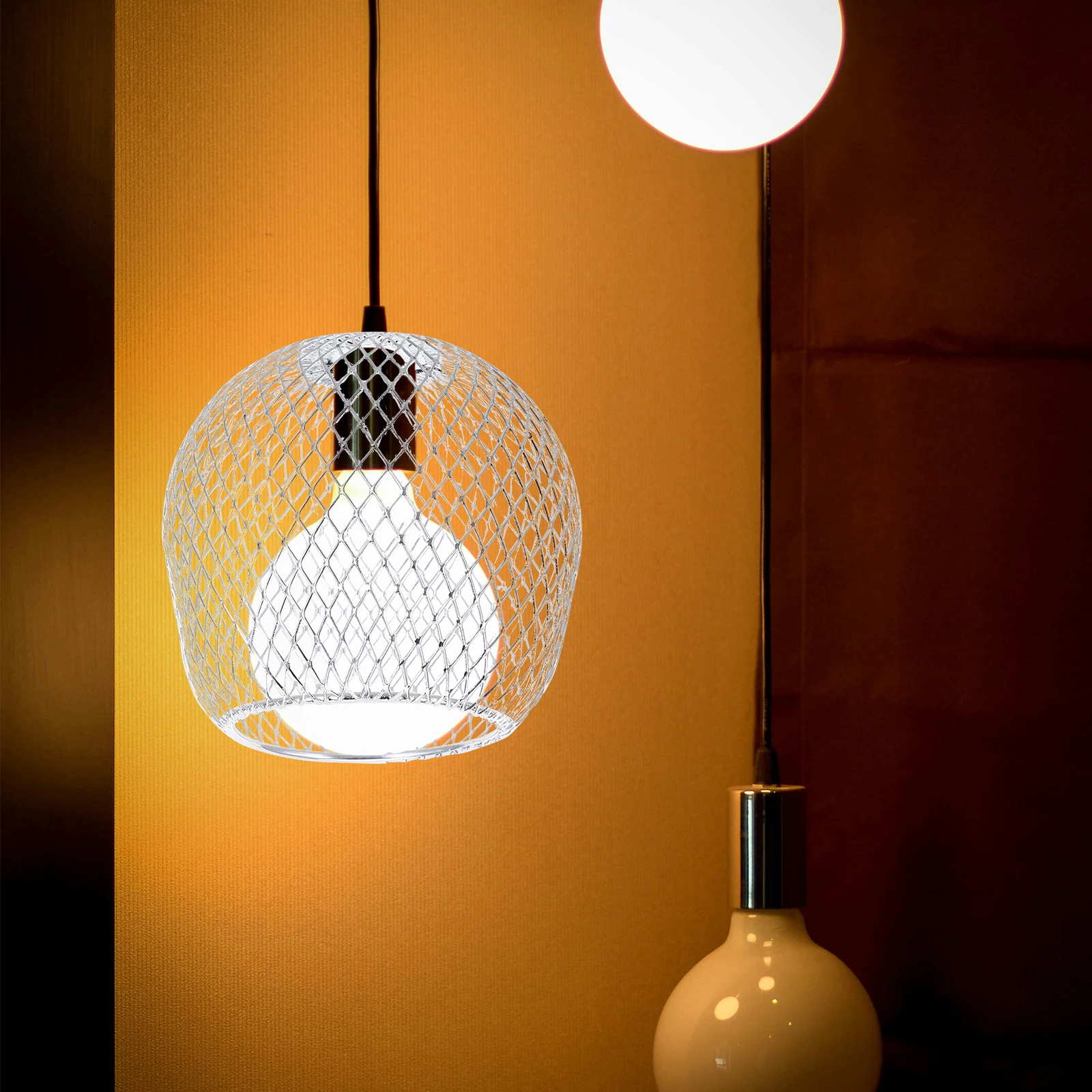 

1Pcs Metal Lampshade Chic Creative Light Cover for Ceiling Lamp Home Indoor Decoration Metal Lamp Cover Lampshade