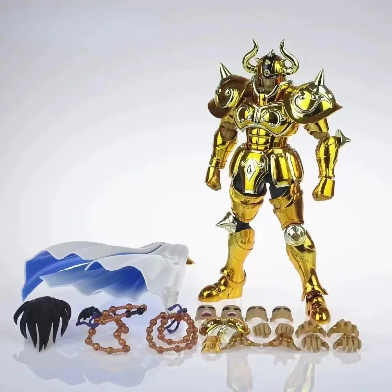 In Stock CS Saint Seiya Myth Cloth EX Taurus Aldebaran 24K Gold Knights of The Zodiac Anime Metal Armor PVC Action Figure Model