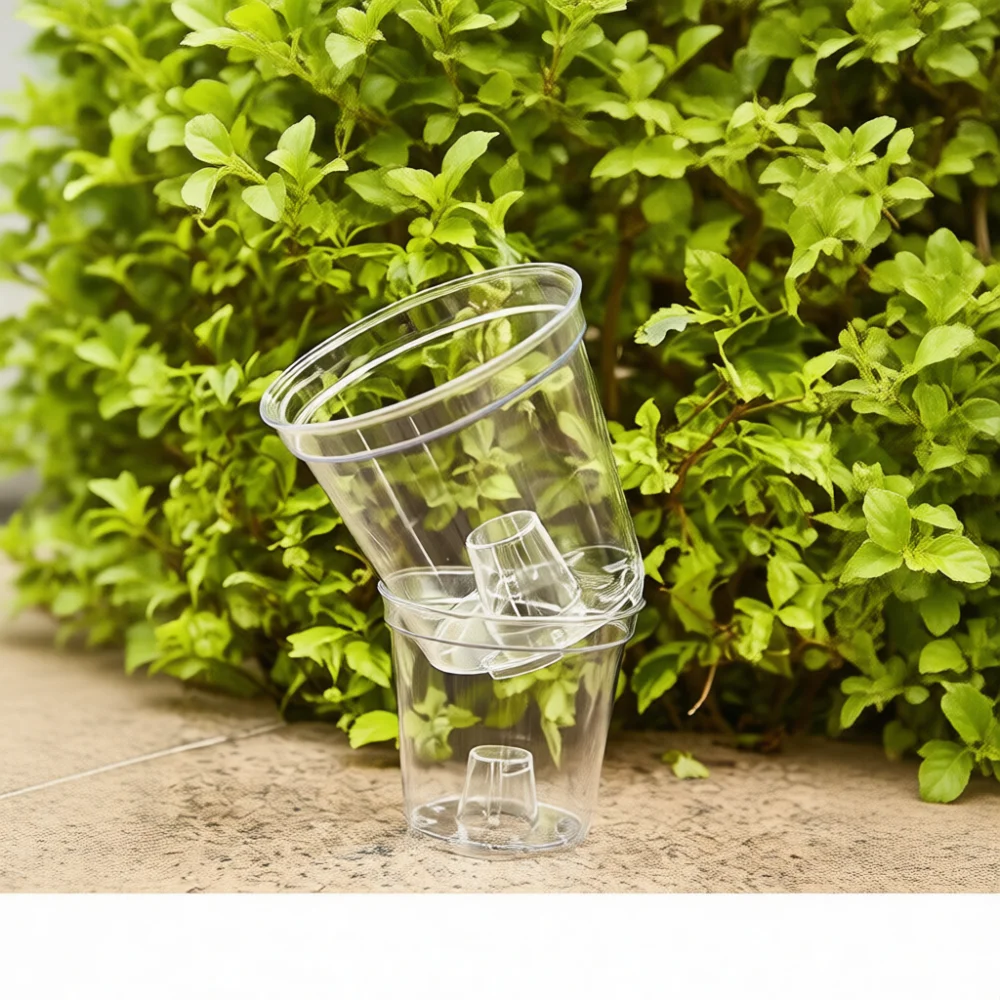 Root Observation Pot Clear Plastic Orchid Planter Breathable Transparent Container For Indoor Ornamental Greenhouse Plants