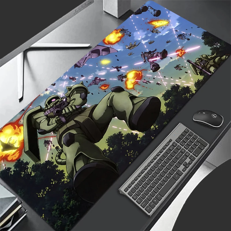 

Mousepad New Mechanical Warrior Gundam Zaku II Large Mouse Mat MousePads Game Office Soft Anti-slip Desktop PC carpet Mouse Pad