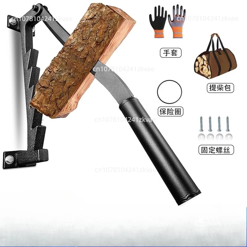 Wall-mounted Wood Splitter Manual Wood Splitter Outdoor Camping Tool Home Wood Dispenser