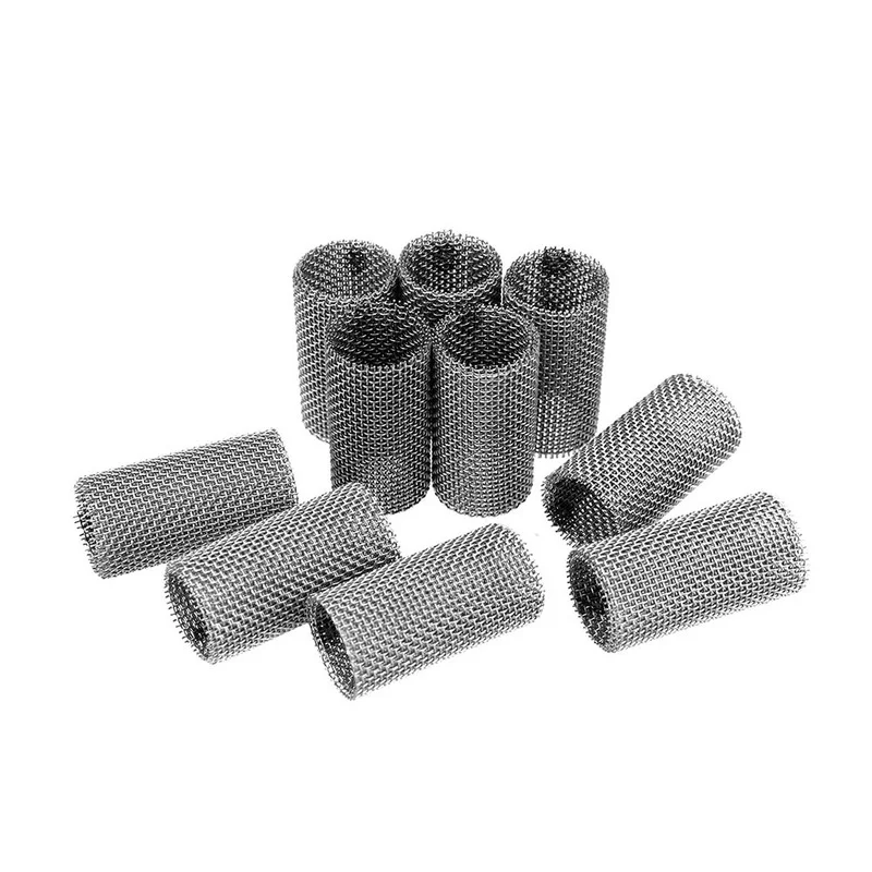 10Pcs 310s Stainless Steel Mesh Strainer Screen Filter for Diesel Air Parking Heater Car Glow Plug Burner 3-Layers Filter Mesh