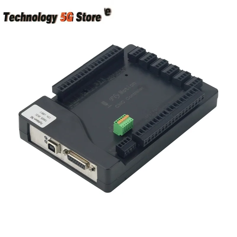 

FlyMotion Mach3 6-осевой контроллер ЧПУ, USB-контроллер движения с ЧПУ, высокоскоростная дифференциальная версия для гравировального станка