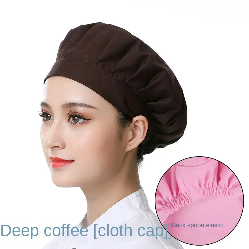 Cotton Female and Male Factory Cloth Cap Chef Hat Kitchen Dust-proof Breathable Sanitary Cap Dust-free Hat