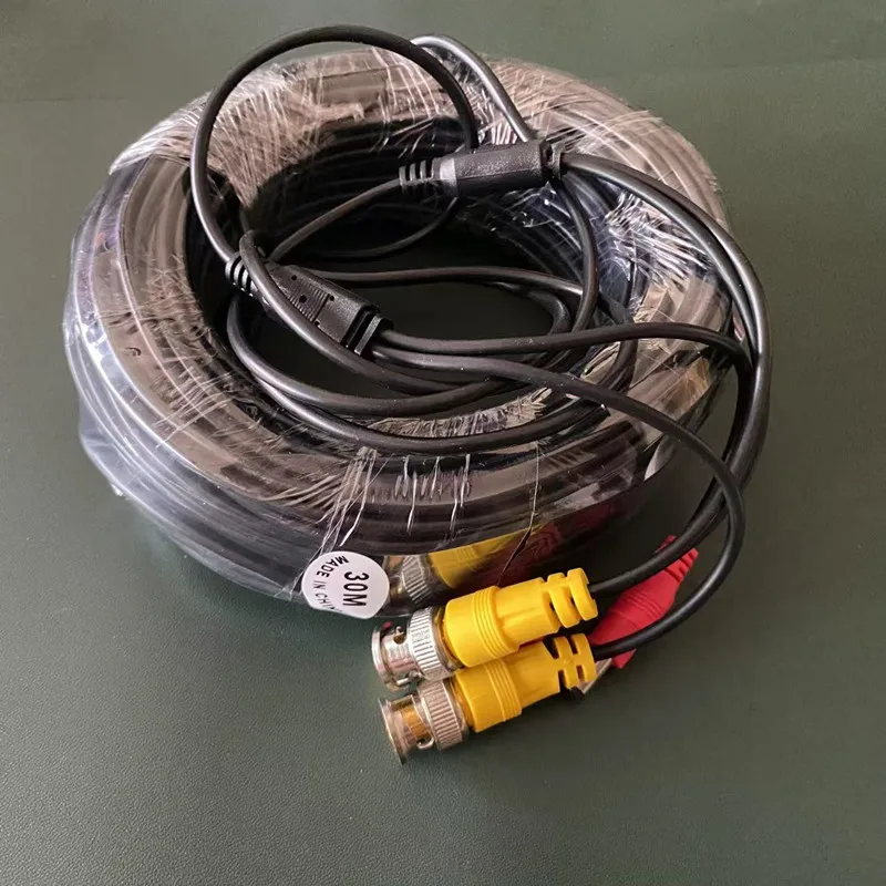BNC Cable For CVBS CCTV DVR Camera Recorder System Accessories BNC + DC Video Power AHD Camera Cable 5M/10M/20M/30M