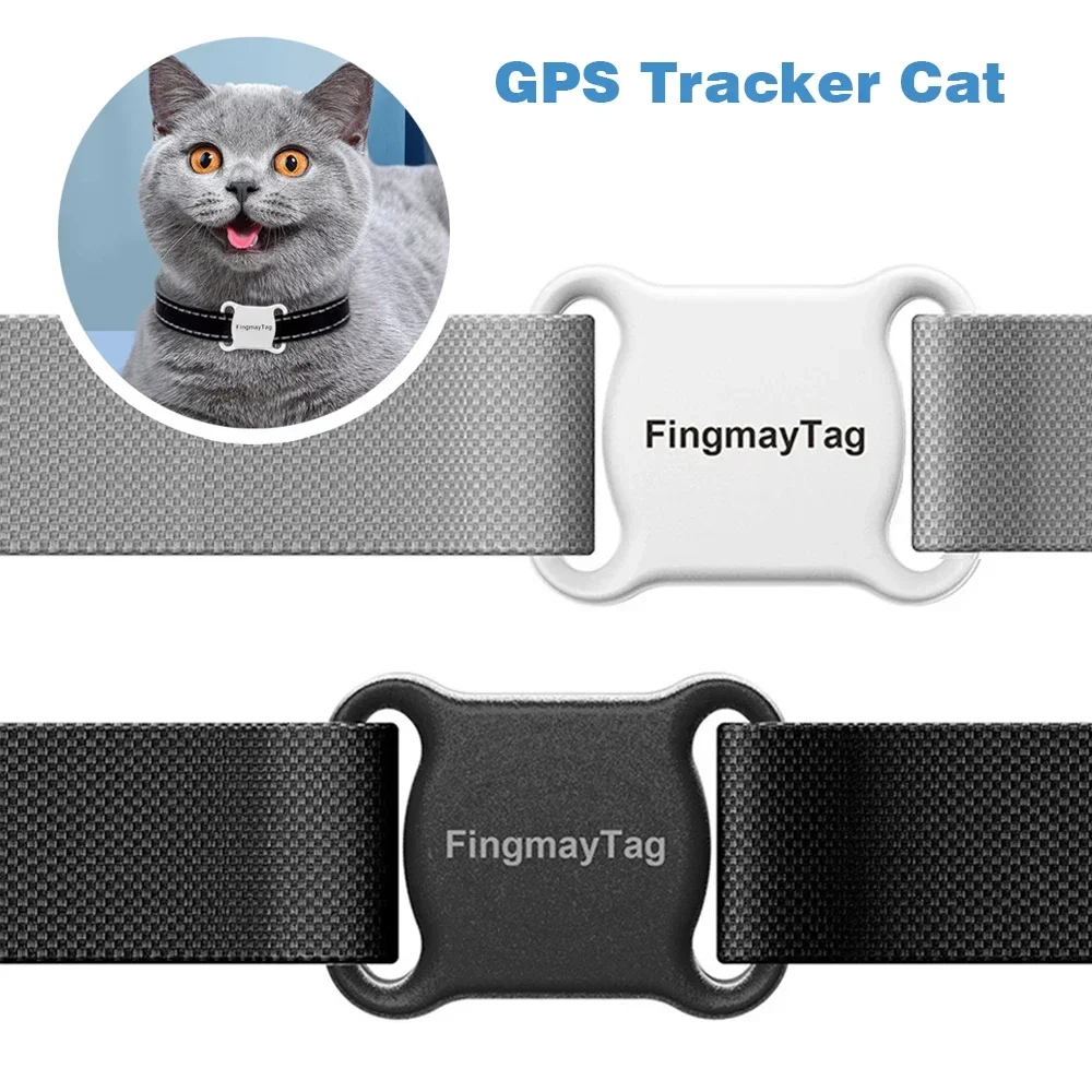 Smart Mini GPS Tracker para gatos e cães, Localizador de gato impermeável, Anti-Lost, Android IOS, Bluetooth