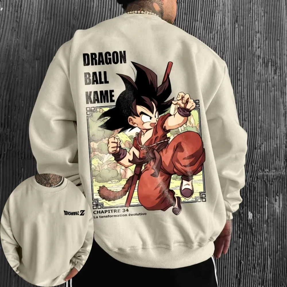 

Мужская толстовка Dragon Ball с Гоку, модный авангардный пуловер в стиле японского аниме, унисекс, весна-осень