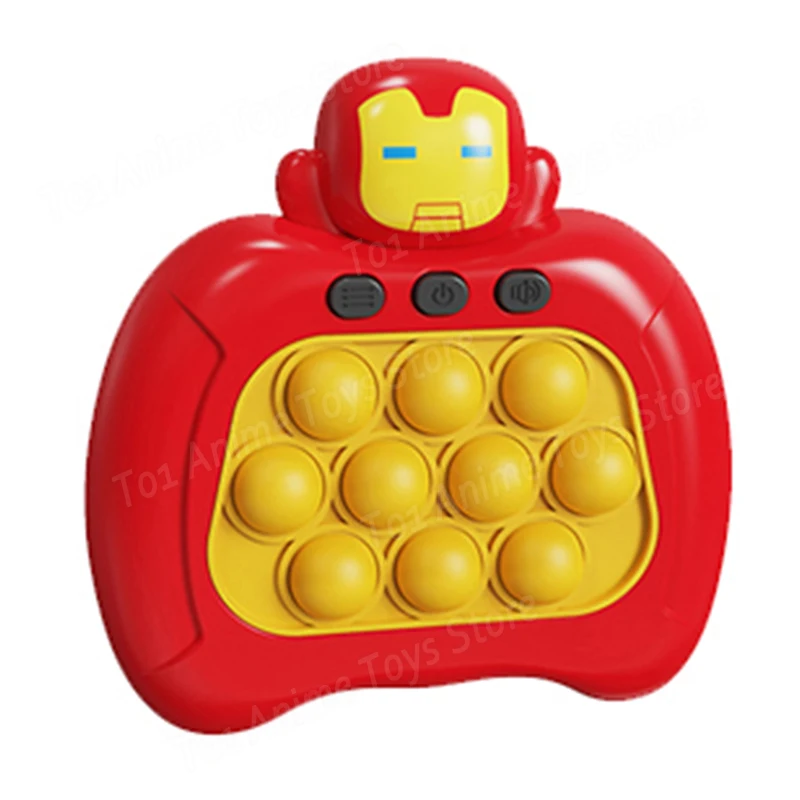 Disney-anime pop up antistress brinquedos para adultos e crianças, desenhos animados, push game, bolha estourando, homem-aranha, hulk, ponto,