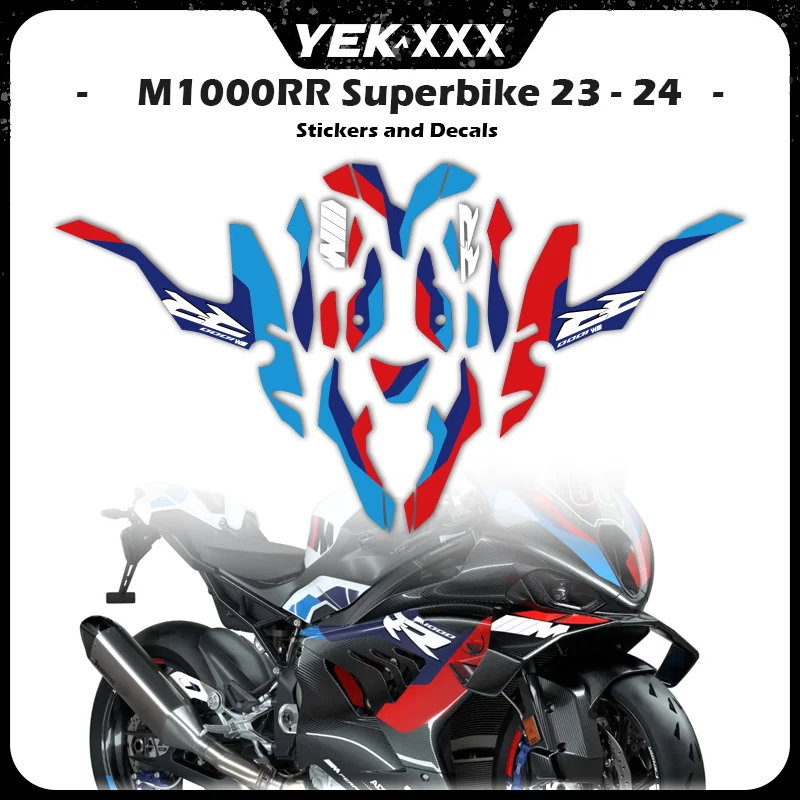 

For BMW 2023-2024 M1000RR Superbike Motorcycle Design Fairing Shell Full Car Sticker Decal