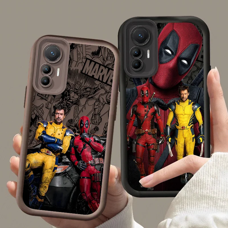 Marvel Deadpool Wolverine Case for Xiaomi Mi 13T 12T 11T 13 12 11 Lite 5G NE POCO X6 X5 X4 GT X3 NFC F3 F4 F5 F6 M6 Pro 4G M5S