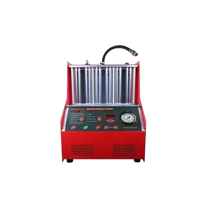 Ultrasonic Fuel Injector CLEANING EQUIPMENT 6 Cylinders Injector Cleaners Tester