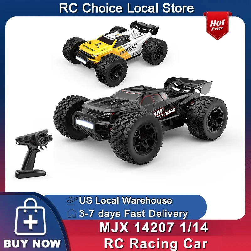 

MJX Hyper Go 14207 1/14 RC Car Dual Car Shells 4WD Внедорожный гоночный грузовик Бесщеточный 2,4G Автомобиль с дистанционным управлением Игрушки в подарок