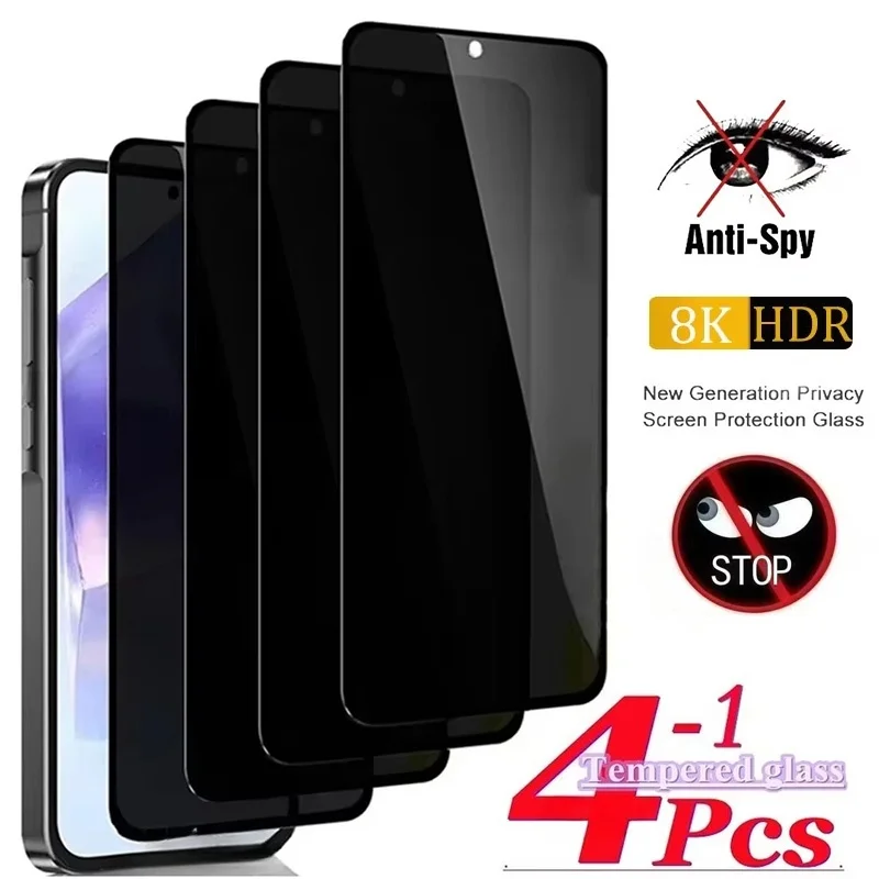 

Anti-Spy Screen Protector For Samsung Galaxy A57 A16 A56 A37 A17 A07 A55 5g A36 A26 A54 A06 A25 A73 A15 Privacy Tempered Glass
