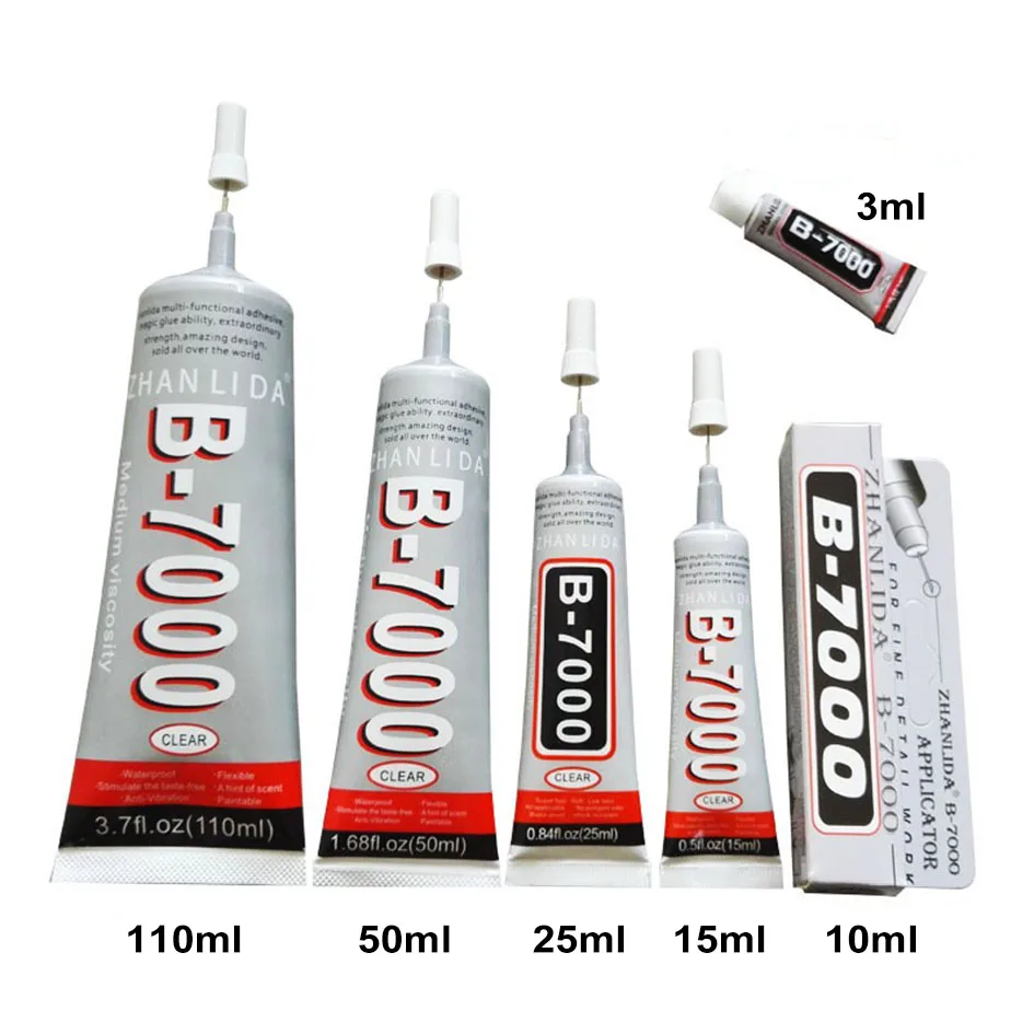 Original ZHAN LI DA B7000 3ml B-7000 Adhesive B7000 Phone Glass Repair Point Diamond Jewelry DIY