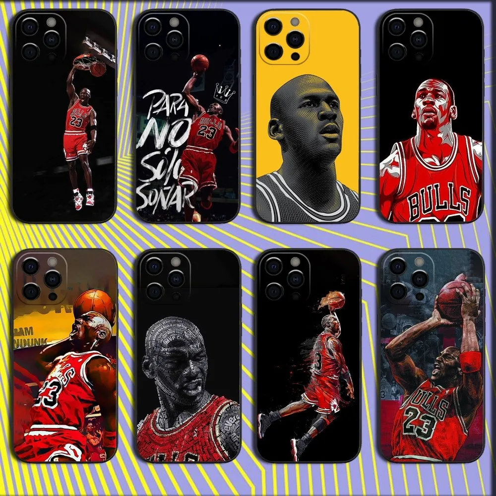 

Basketball J-Jordan-es COOL Phone Case For iPhone 16,15,14,13,12,11,Pro,X,XS,Max,XR,Plus,Mini Soft Black Cover