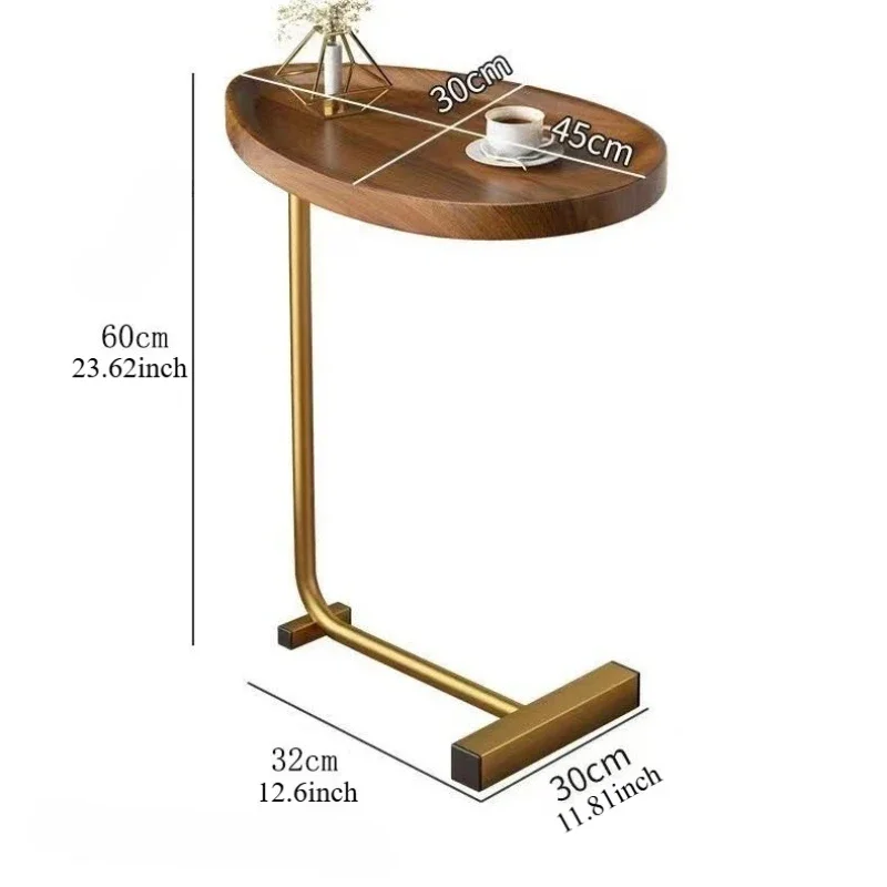 طاولة شاي القهوة، طاولة جانبية، أريكة على شكل حرف C، مكتب تخزين متنقل بسيط، ركن بجانب السرير، خزانة أريكة صغيرة، طاولة شاي عائلية #5
