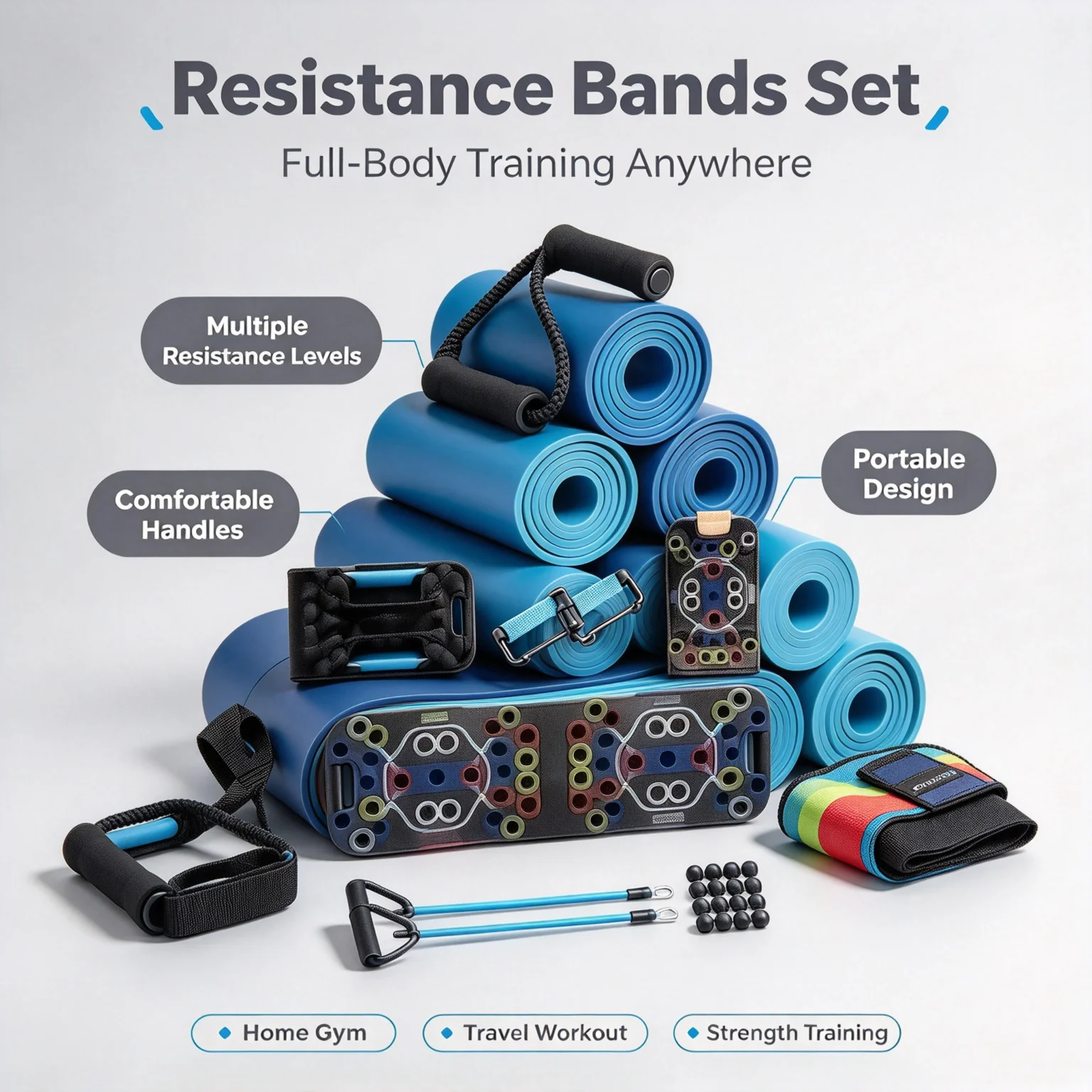 Push Up Board Foldable Multi Function - Multifunctional Push‑Up Board Set Foldable Push