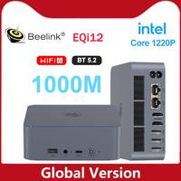 Intel Core i3 Processor 1220P Beelink EQi12 MINI PC DDR5 24G RAM 500G SSD WiFi6 4K HD Lan 1000M Desktop Computer VS SEi12 12450H