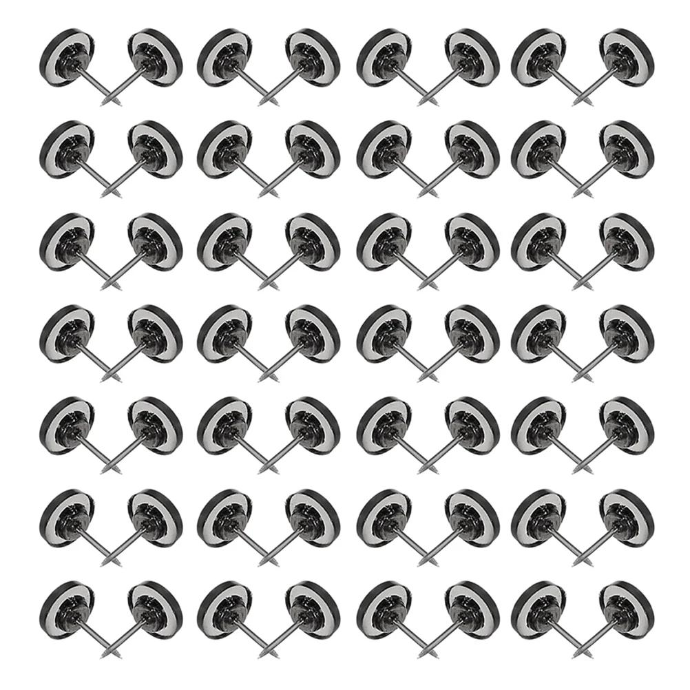 

50pcs Flat Head Push Pins Thumbtacks For Bulletin Board Cork Map Wall Decorative Office School Home Use Multi-Function Tacks For