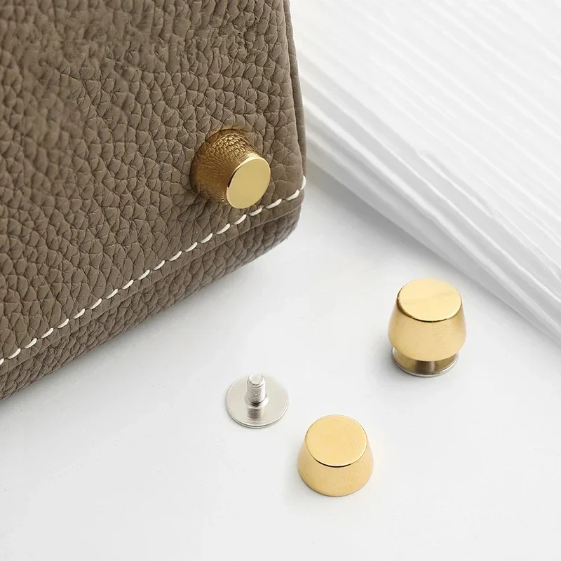 Metal Foot Nails Protective Case For Hermes Birkin Kelly Handbag Titanium Steel Screw Base Nail Anti Wear Kit