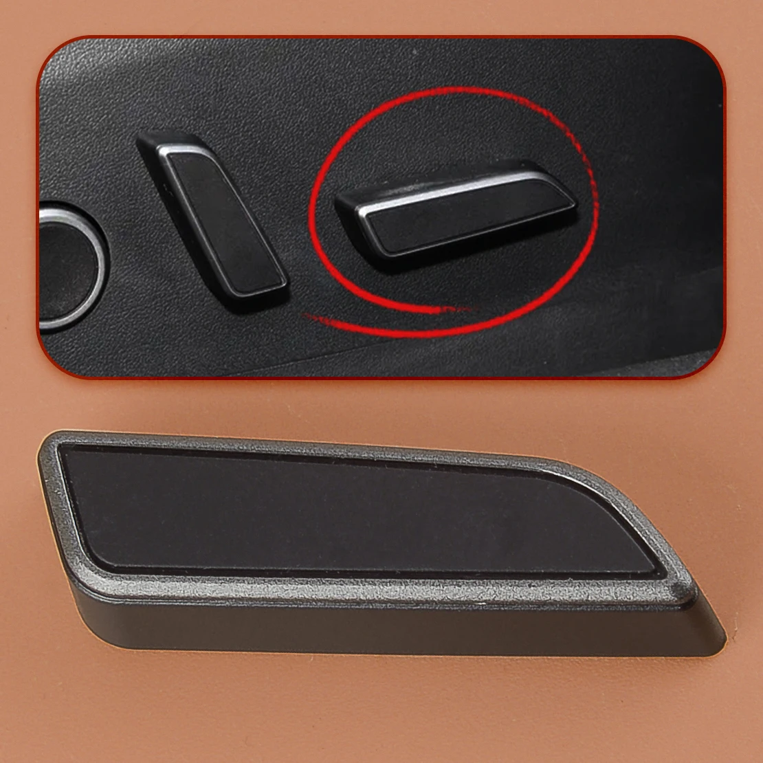 1098842-01-D Car Right Side Seats Cushion Forward Switch Button Fit for Tesla Model 3 Y 2023 2022 2021 Black Plastic
