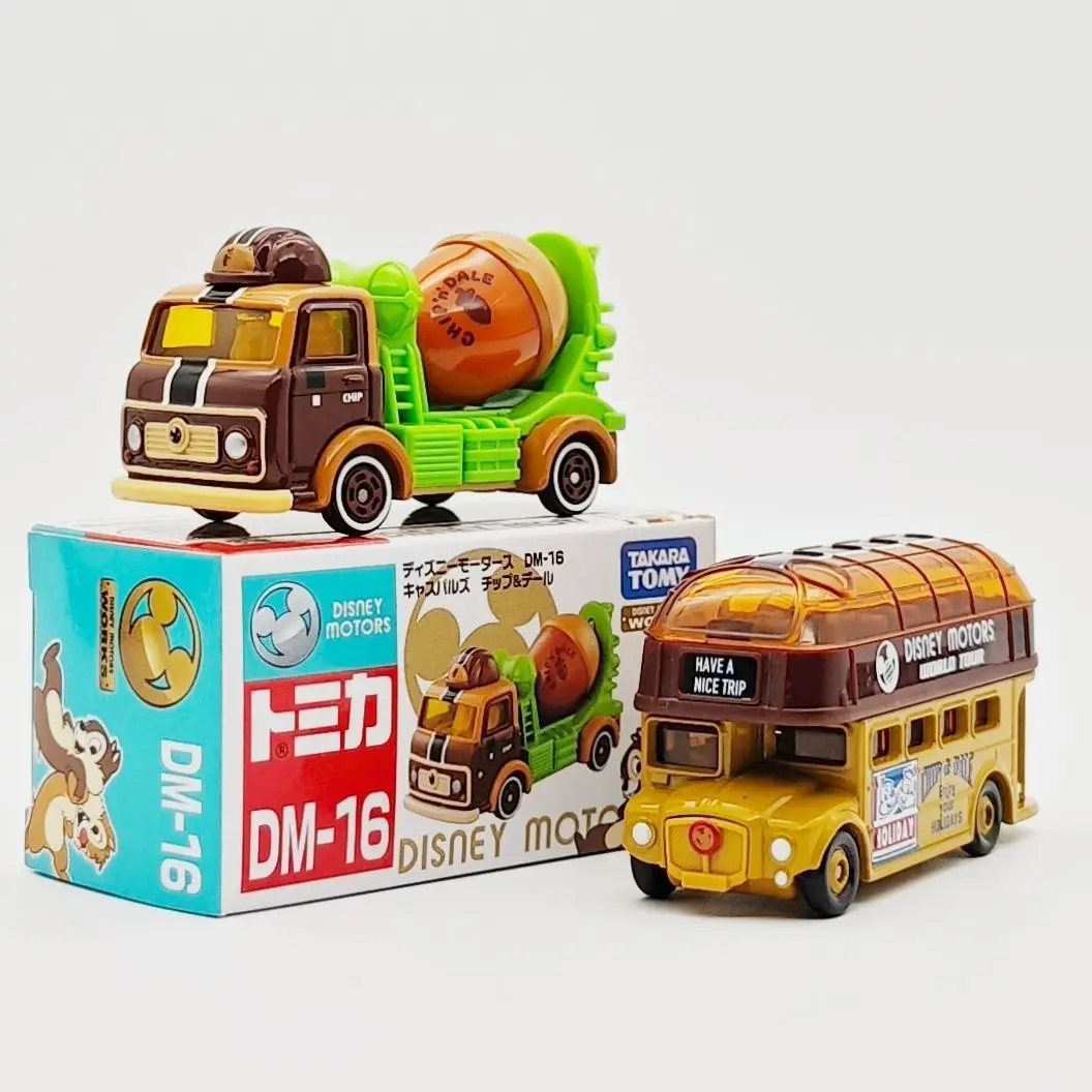 TAKARA TOMY Disney Bus Chip en Dale Legering Auto Speelgoedmodel Collectie Cadeau voor kinderen