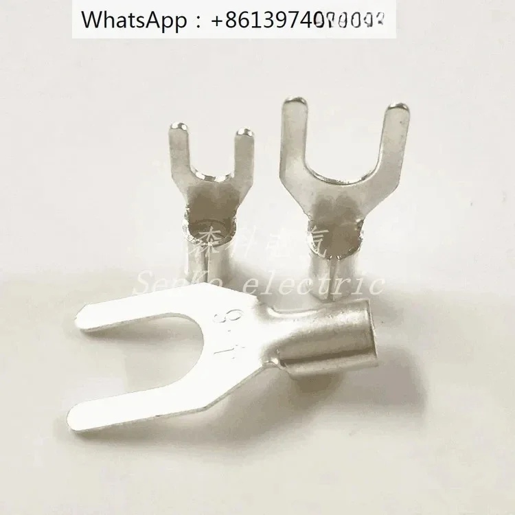 

Brass silver plated UT0.5/1/1.5/2.5/4/6/10/16 square fork 1-3/4/8 cold pressed U copper terminals