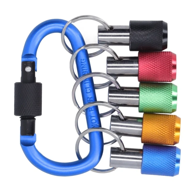 

1/4in Hex Shank Bit Holder Screwdriver Fast Change Extension Bar With 5 Color Sockets